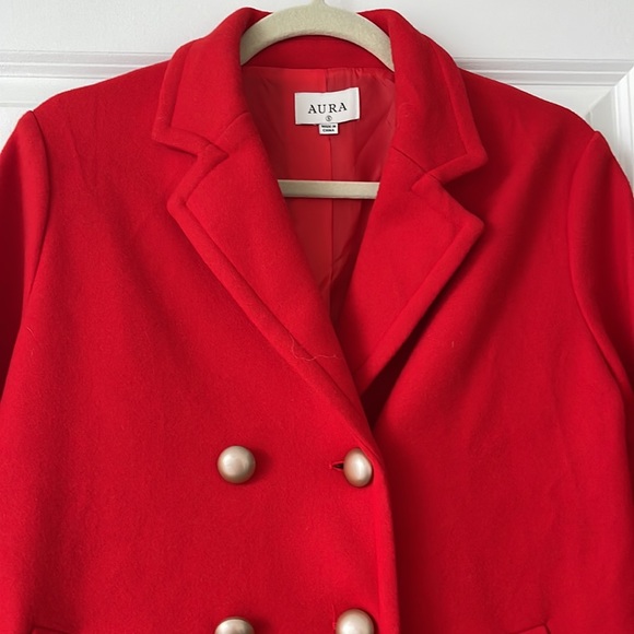 Red Dress Boutique red coat - Picture 3 of 6